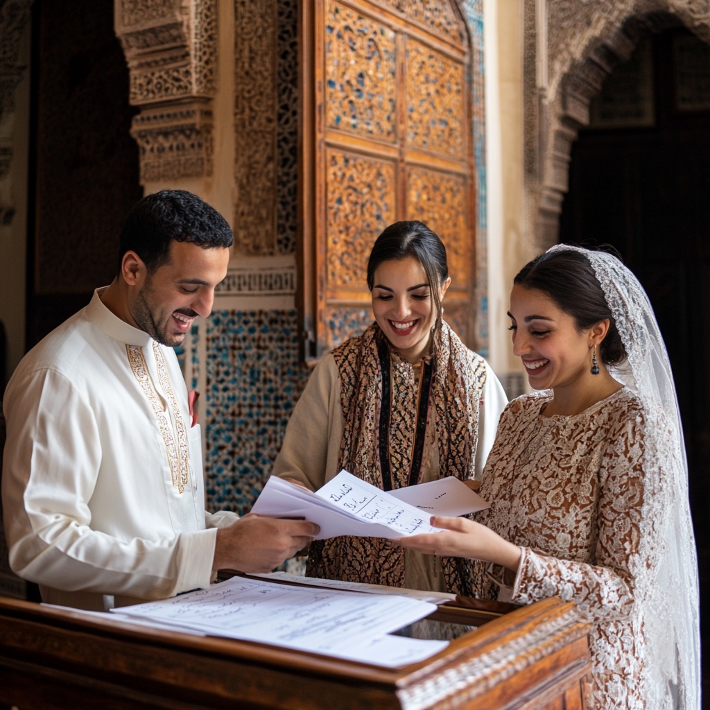 Bobudabi56 A Happy Bride And Groom In Morocco Dressed In Elegan 62107ec7 1804 448b A7cf F8d1699d0fc9