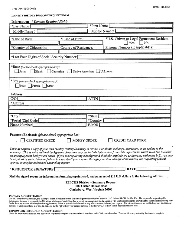 FBI Background Check