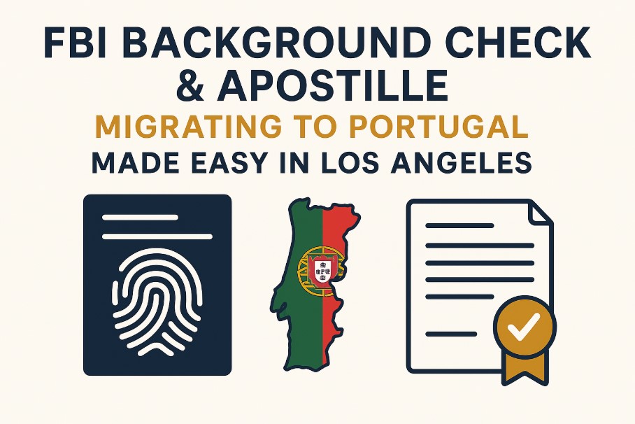 fbi background check apostille portugal los angeles