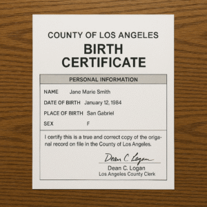 Tips for Obtaining and Apostille from the California Secretary of State of your Amended Birth Certificate