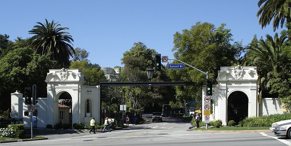Notary public signing documents in Bel Air Los Angeles