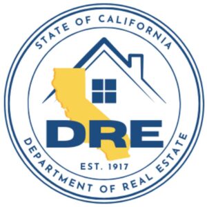 California Department of Real Estate (DRE) logo used in article about Live Scan fingerprinting requirements, ORI codes, ATI numbers, and common application delays