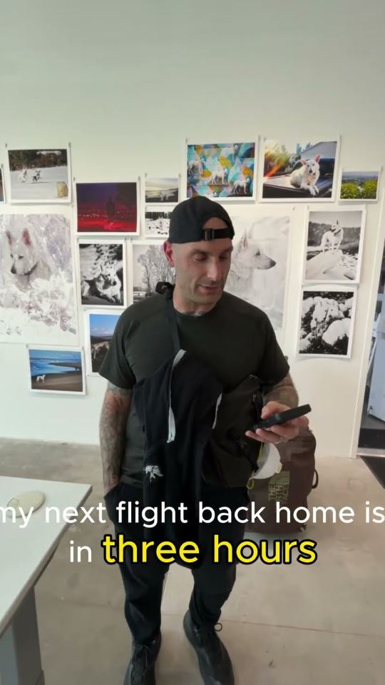 Returning client at Anshin Mobile Notary & LiveScan in Los Angeles before his flight home
